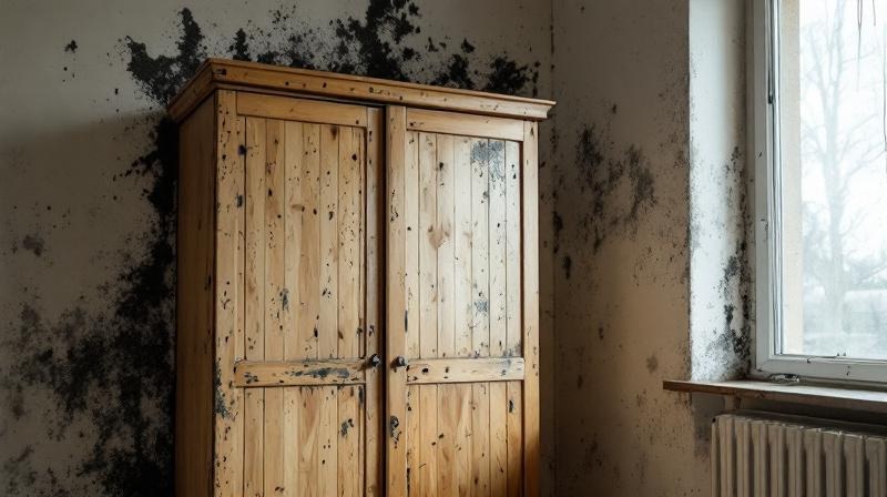 Schimmel hinter Möbeln an Außenwänden: Ursachen und Lösungen